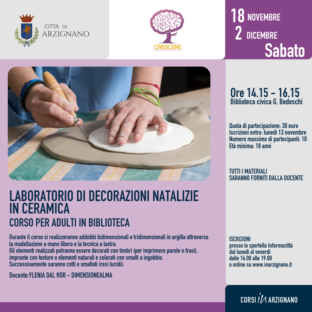 CORSO DI CUCITO CREATIVO IN BIBLIOTECA – In Arzignano