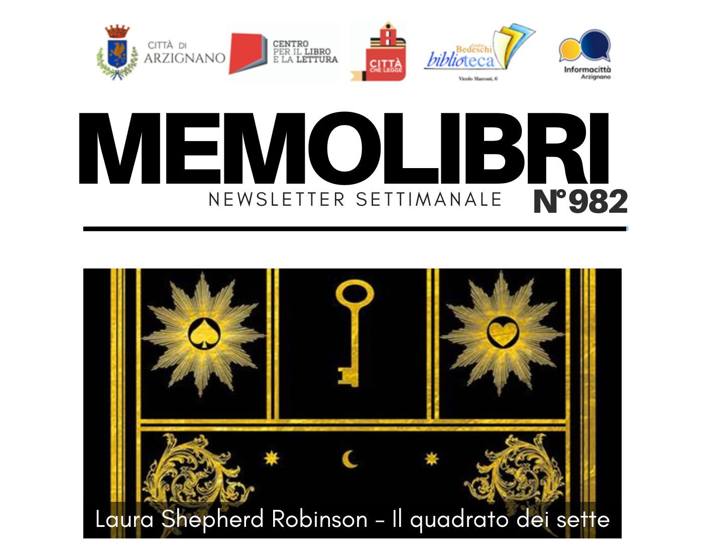 MEMOLIBRI 982 tutti i nuovi arrivi della tua Biblioteca! – In Arzignano